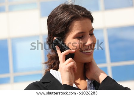 Business people on phone