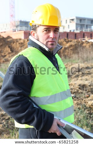 Portrait of a Worker on construction site