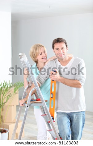 Couple redecorating home