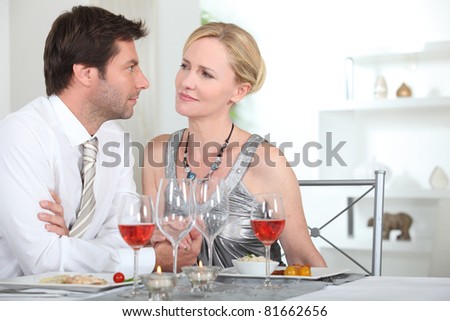 couple at dinner