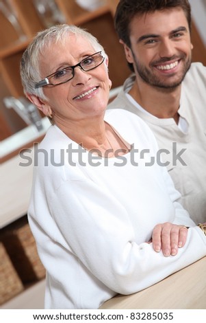 young man with older woman