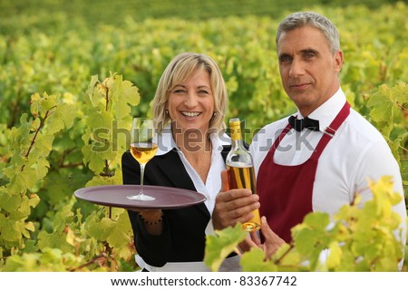 Wine growers on their crops