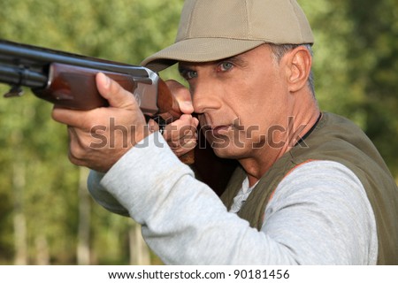 Man out hunting