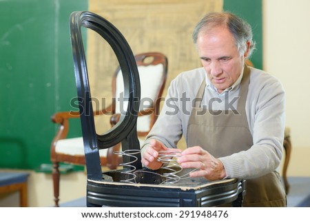 Experienced furniture repair man