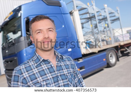 man and truck