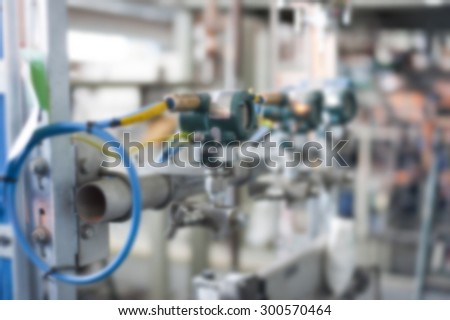 Blurry image for background of pressure sensors at gauge board