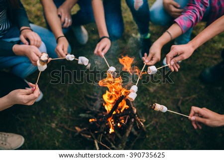 marshmallow on skewers