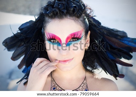 Raven make-up icon