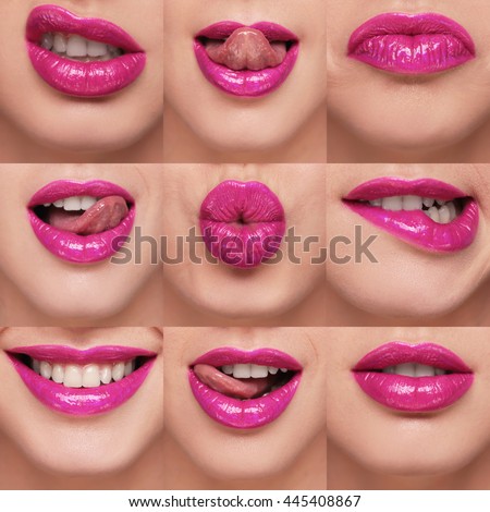Lips collage