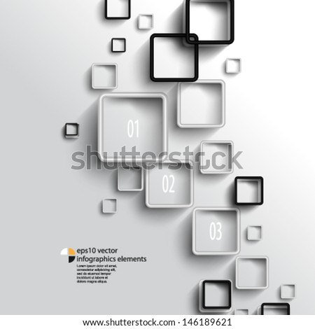 eps10 vector overlapping geometric squares infographics background eps10 vector overlapping geometric squares infographics background