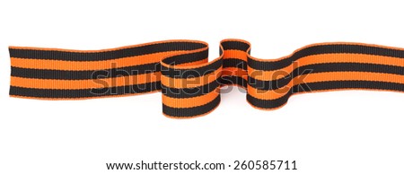 9 may - St. George Ribbon. Isolated on white.