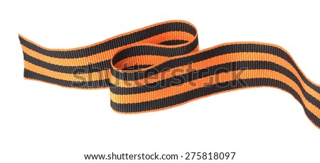9 may - St. George Ribbon. Isolated on white.