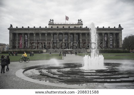 BERLIN, GERMANY - NOV 5: The Altes Museum on the Museum Island (