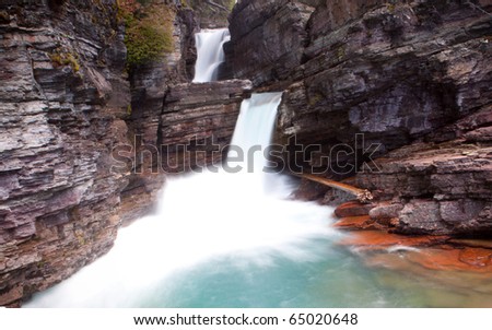 Waterfalls in Glacier National Park