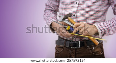 Home improvement and manual work conceptual image.