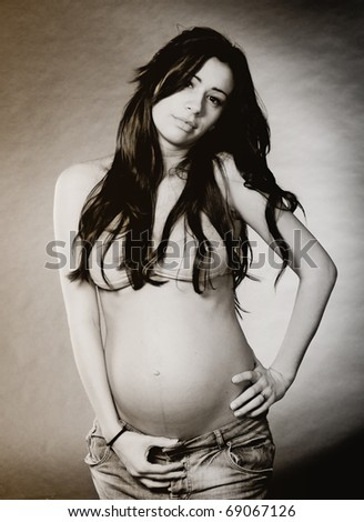 stock photo : Pregnancy art