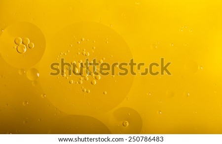 oil droplets on water surface