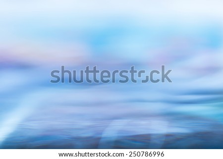 Moving water surface close up