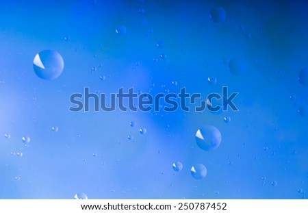 oil droplets on water surface abstraction