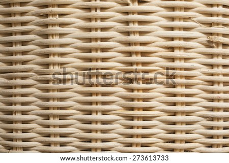Wooden basket background or texture. Woven wooden wicker fence panel for the hand crafts, gardenia background or wallpaper pattern. Textured background with wickerwork panel.