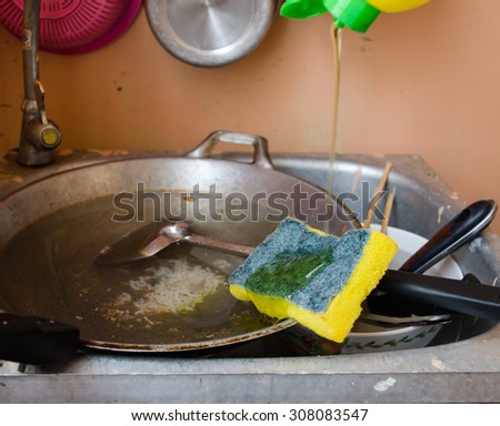 Wash dishes
