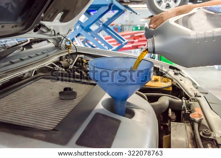Change the engine oil ,add oil
