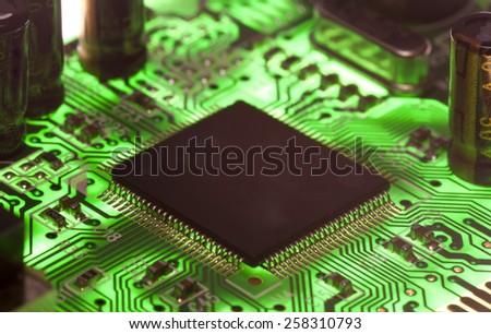 Electronic microcircuit and microchip