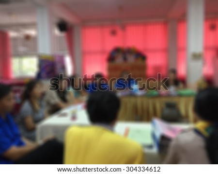 teacher conference in meeting room