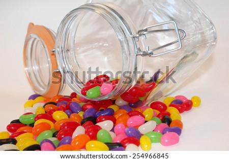 Open Jar of Jelly Beans