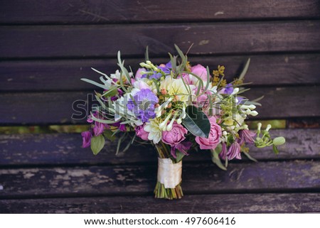 the bride\'s bouquet