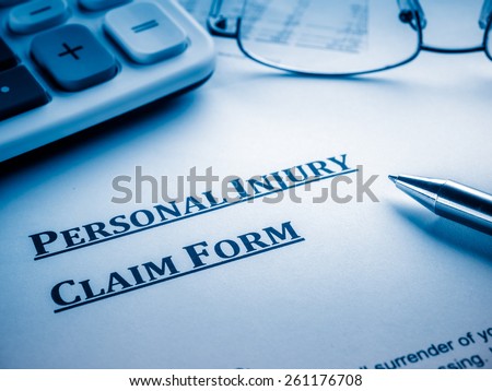 personal injury claim form