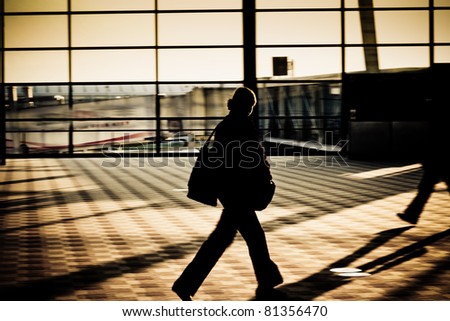 motion traveler of shanghai airport.