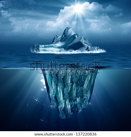 Iceberg. Abstract Eco Backgrounds For Your Design