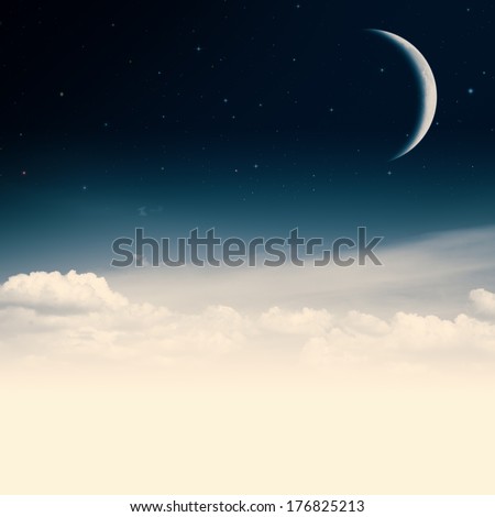 Beauty nigh. Abstract environmental backgrounds with copy space