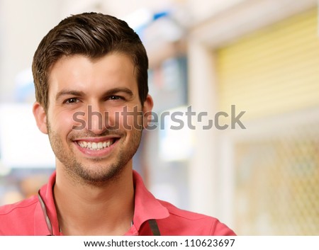 Portrait Of A Young Man Smiling, Indoor