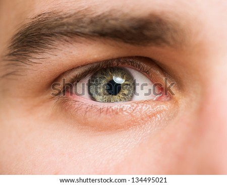 Close Up Of A Man Eyes