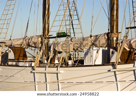 old sailor sailing ship