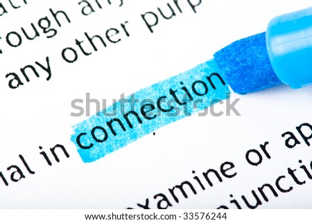 connection word text