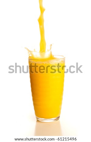 Pouring Orange Juice