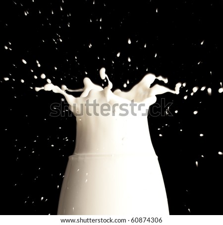 milk splashing