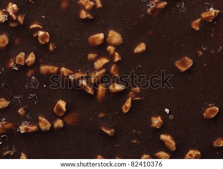 almonds chocolate texture, extreme closeup photo