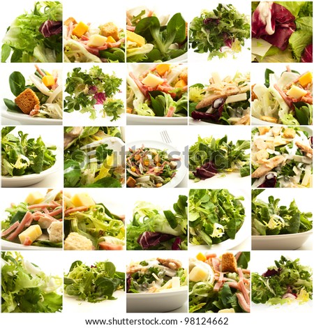 healthy salad composition