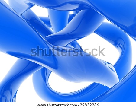 reflective abstract wave shape