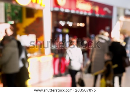 Stock photo blurred store with background