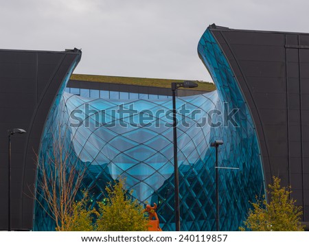 MALMO, SWEDEN - OCTOBER 22, 2014: One of the entries of the new mall, Emporia in Malmo Sweden, October 22, 2014.