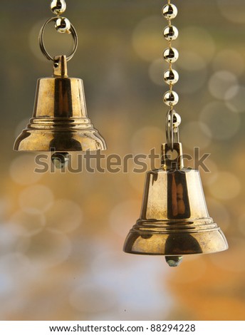 the bells on the abstract background