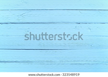Painted blue wood background texture of old parallel rustic planks or boards, full frame with copyspace