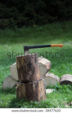 wood ax