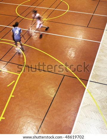 youth girls indoor basketball