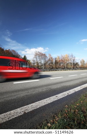 Cars Moving Fast